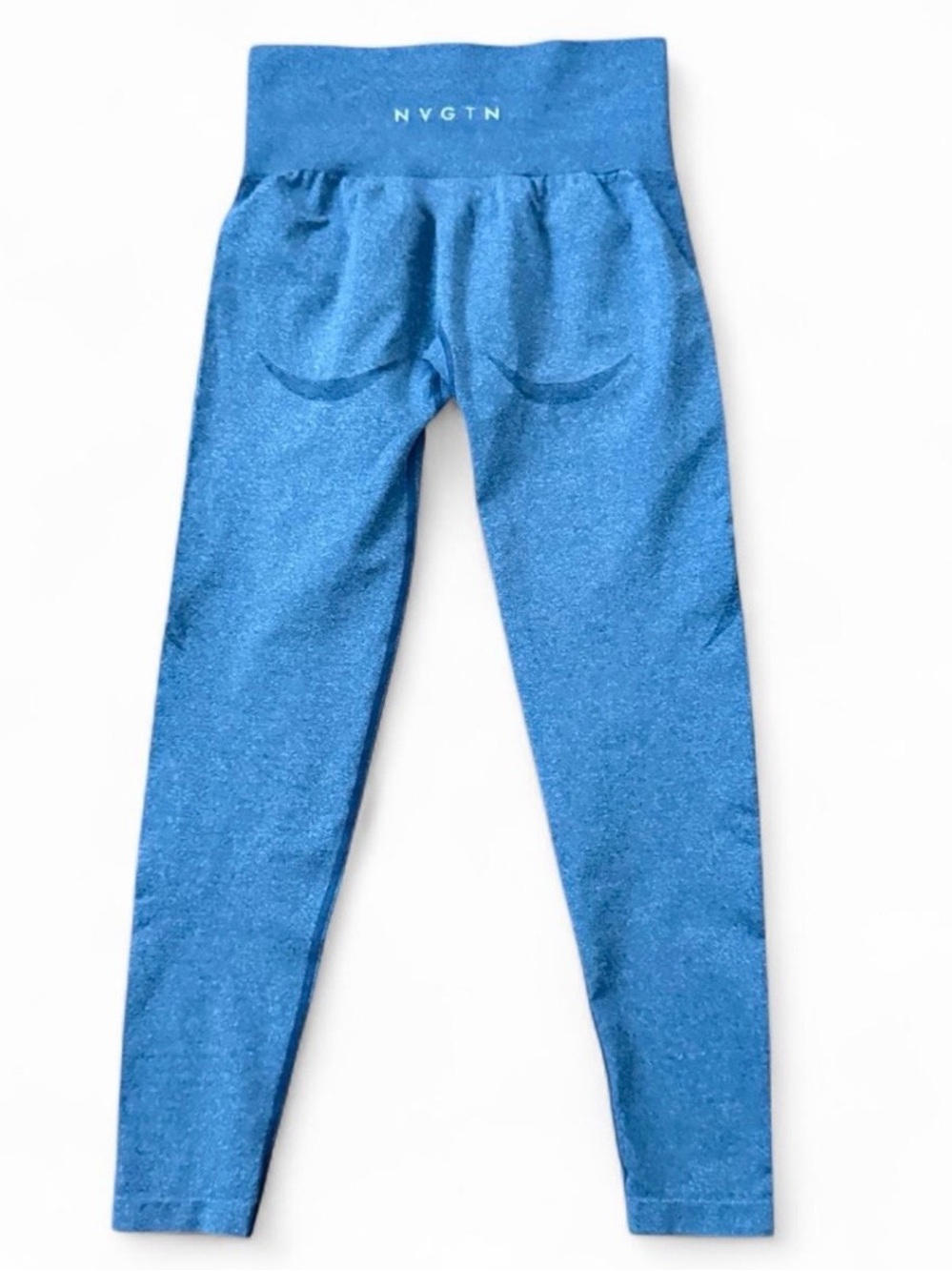 NVGTN Ocean Blue Mid Rise Contour Seamless Leggings